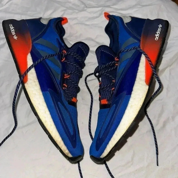 Adidas ZX 2K Boost Men's Size 13 Blue Indigo Comfortable Running Trainer - Picture 5 of 5